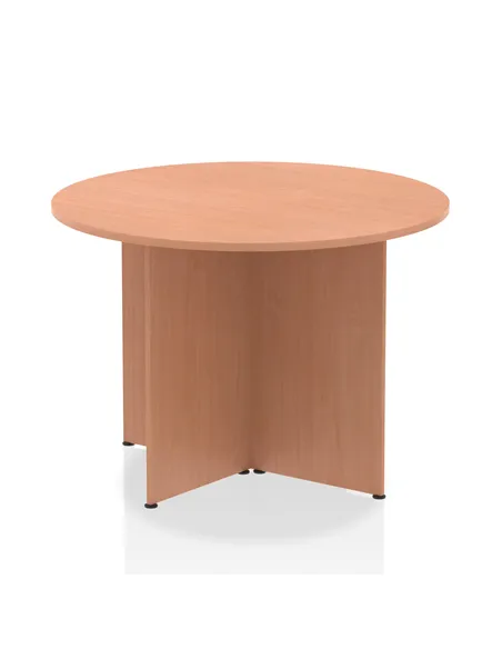 Dynamic Impulse 1000mm Round Table Beech Top Arrowhead Leg I003395