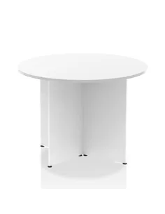 Dynamic Impulse 1000mm Round Table White Top Arrowhead Leg I003398