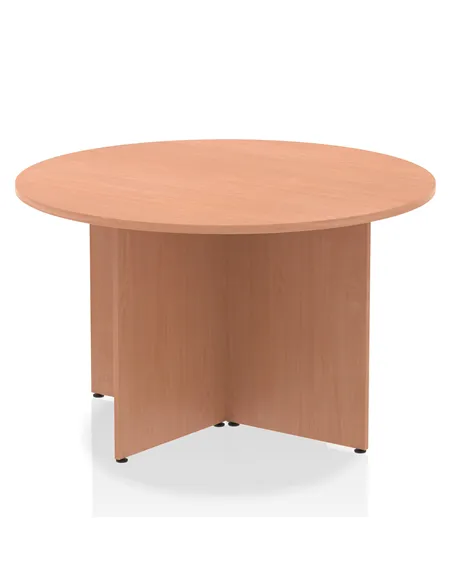 Dynamic Impulse 1200mm Round Table Beech Top Arrowhead Leg I003400