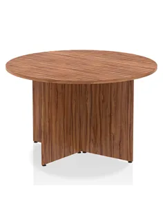 Dynamic Impulse 1200mm Round Table Walnut Top Arrowhead Leg I003404