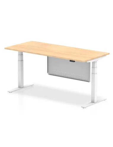 Dynamic Air Modesty 1800 x 800mm Height Adjustable Office Desk Maple Top Modesty Panel HA01316