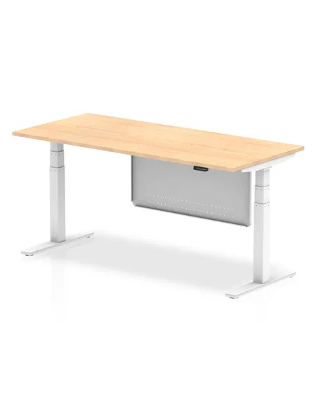 Dynamic Air Modesty 1800 x 800mm Height Adjustable Office Desk Maple Top Modesty Panel HA01316